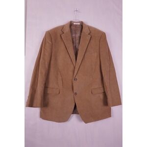 Chaps by Ralph Lauren Corduroy 2-Button Blazer Men's 46L Sport Coat Beige Tan